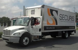 Trenton NJ Data Destruction owner in Securis truck