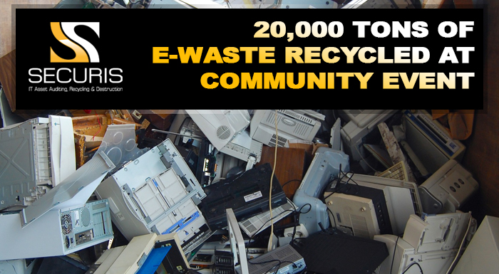 20,000 tones of e-waste recycled