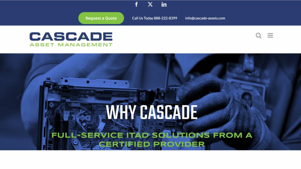 Cascade website