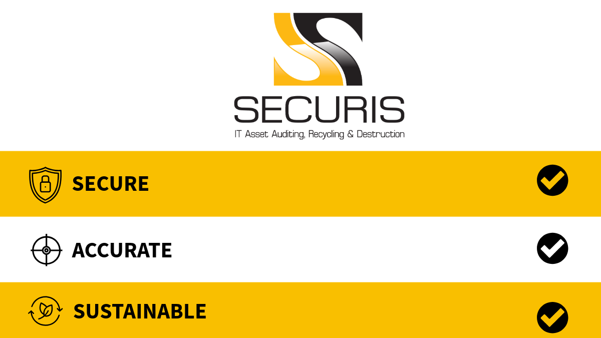 Securis provides Secure, Accurate and Sustainable ITAD service