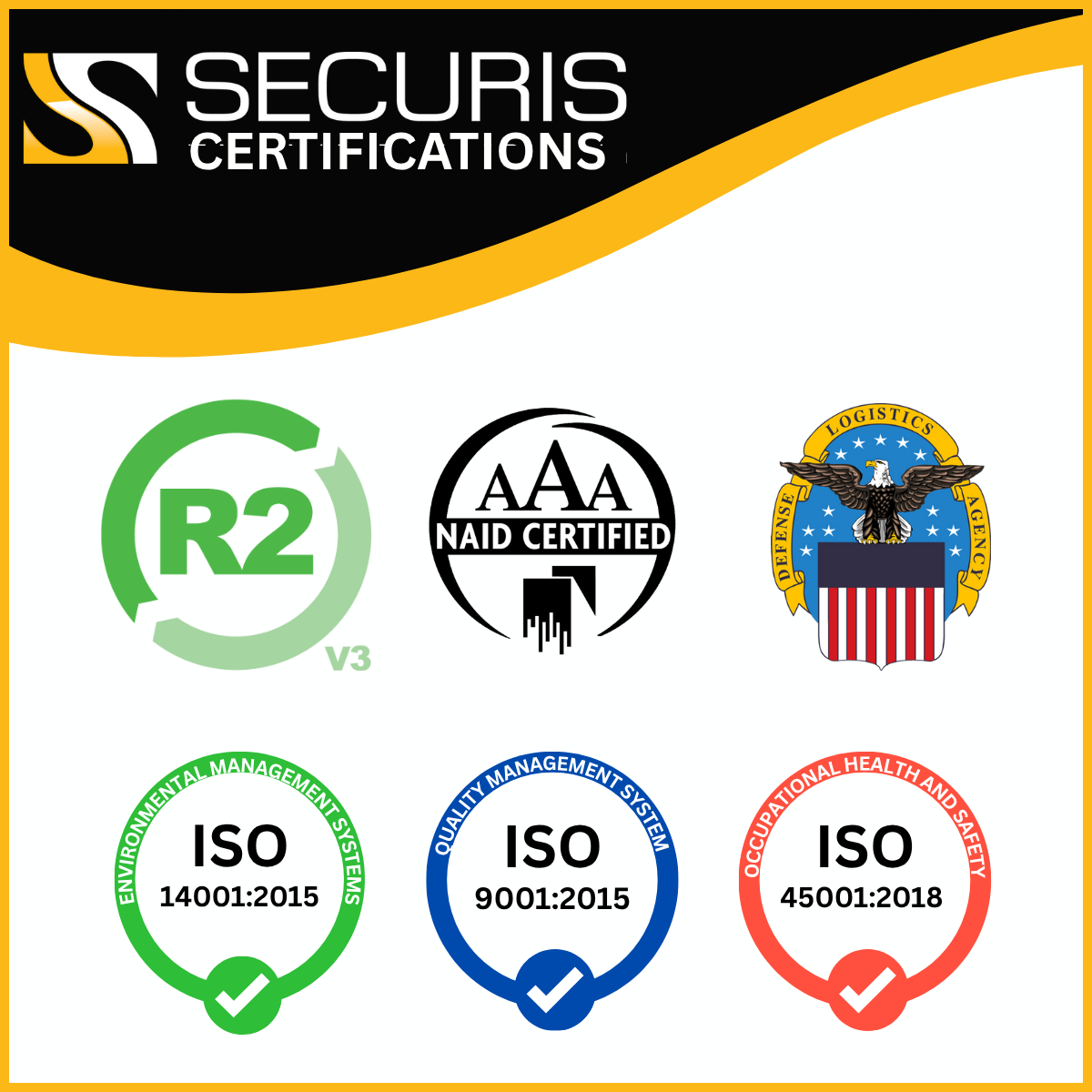 Securis provides compliant and certified ITAD service