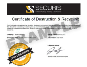 certificates of destruction prove your media was fully sanitized